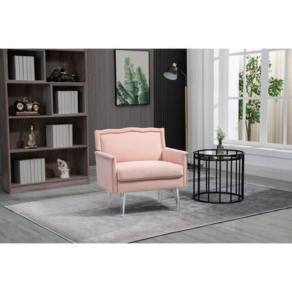 Accent Chair, Living Room Chair / leisure single sofa with acrylic feet