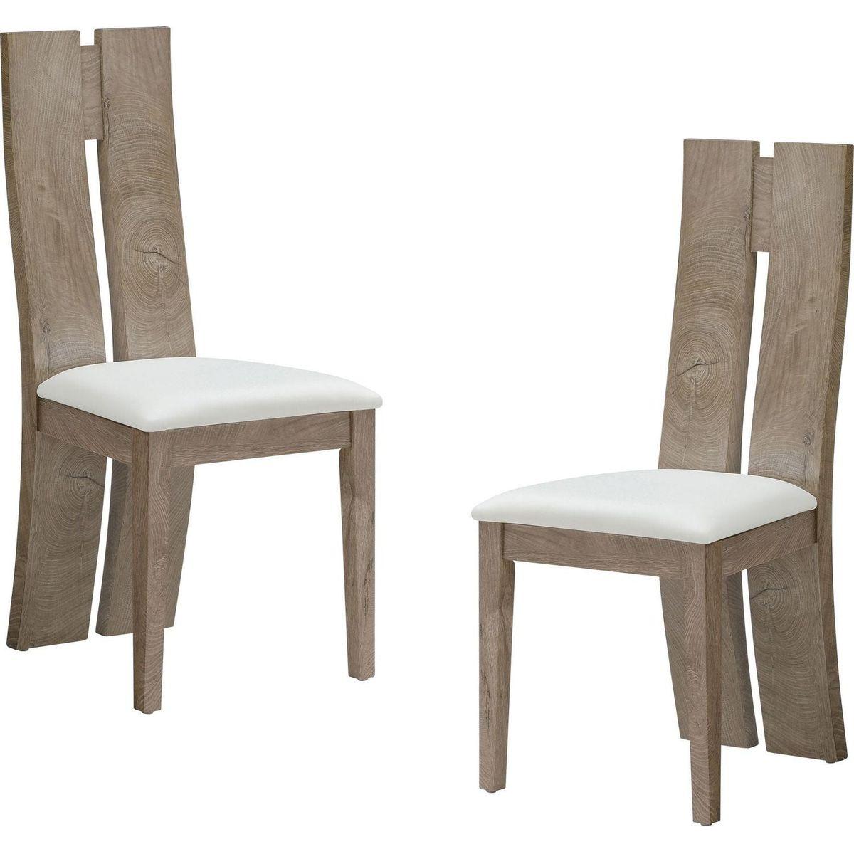 Dining Chair Set of 2 MDF, sponge .PU Leather Upholstered Cushion Seat Wooden Back Side Chairs Wood Armless Dining Chairs with High Back.