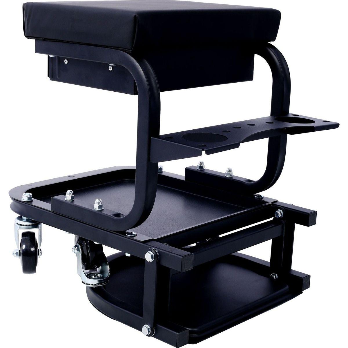 Ultimate Rolling Detailing & Utility Cart, (For Cars, Trucks, SUVs, RVs, Home, Garden, Garage & More) 15' 1/2" x 8' 3/4" x 18' 1/2" - Black