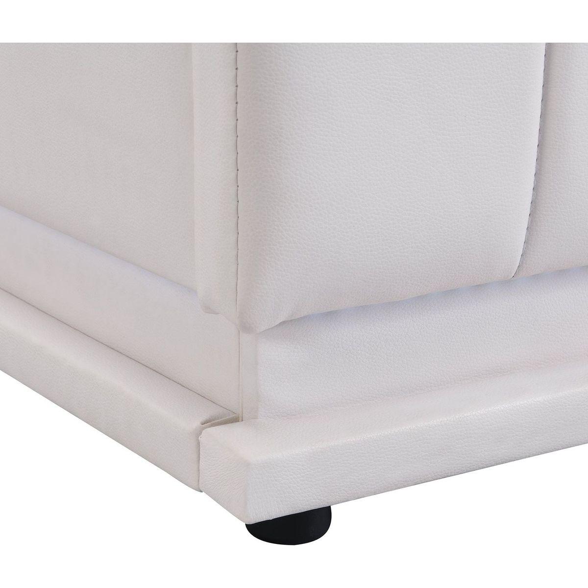 Queen Size Upholstered Bed with Hydraulic Storage System and LED Light, Modern Platform Bed with Sockets and USB Ports, White