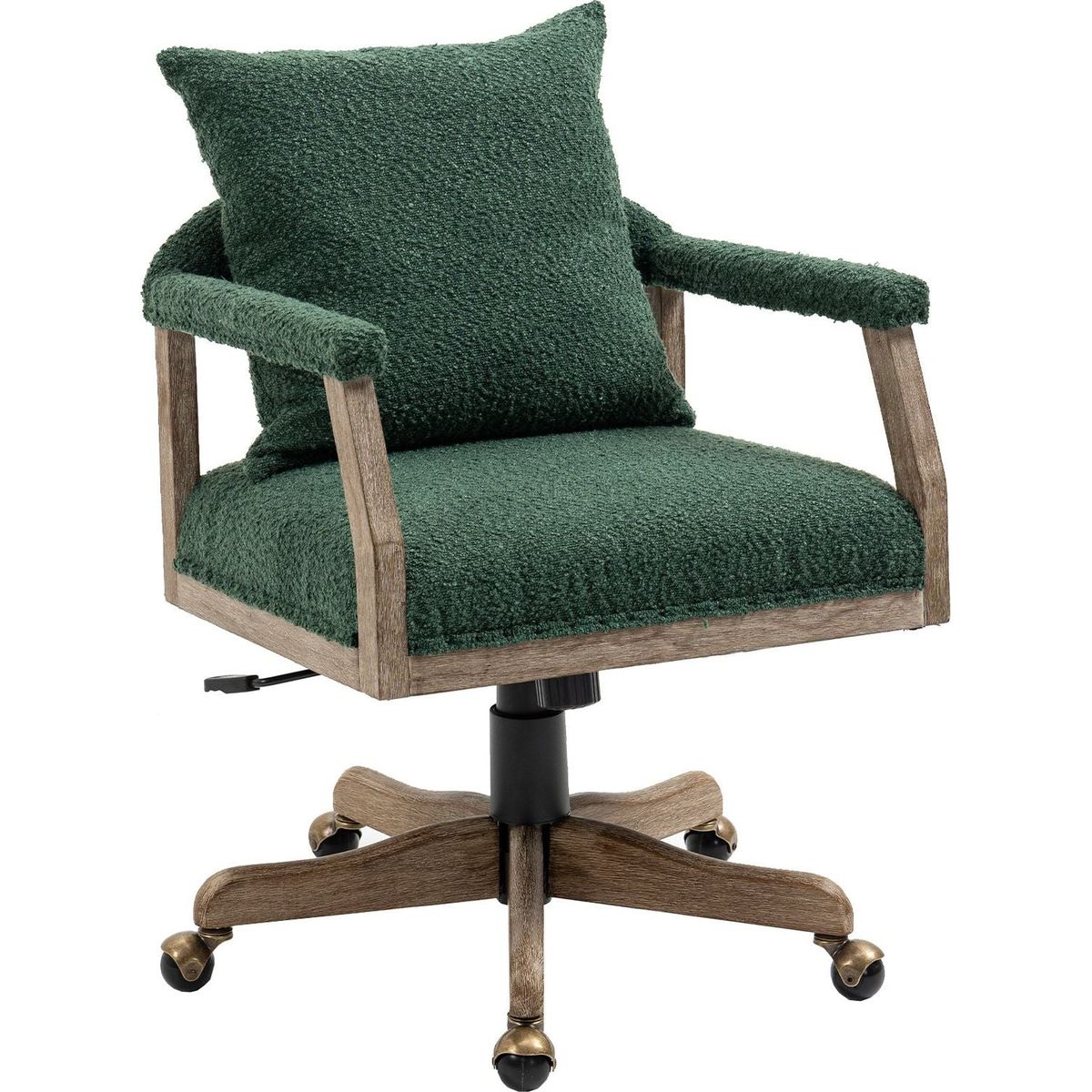 Computer Chair Office Chair Adjustable Swivel Chair Fabric Seat Home Study Chair