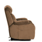 Lift Chair Recliner for Elderly Power Remote Control Recliner Sofa Relax Soft Chair Anti-skid Australia Cashmere Fabric Furniture Living Room(Brown)