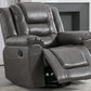 360Swivel and Rocking Home Theater Recliner Manual Recliner Chair with Wide Armrest for Living Room,Bedroom, Grey