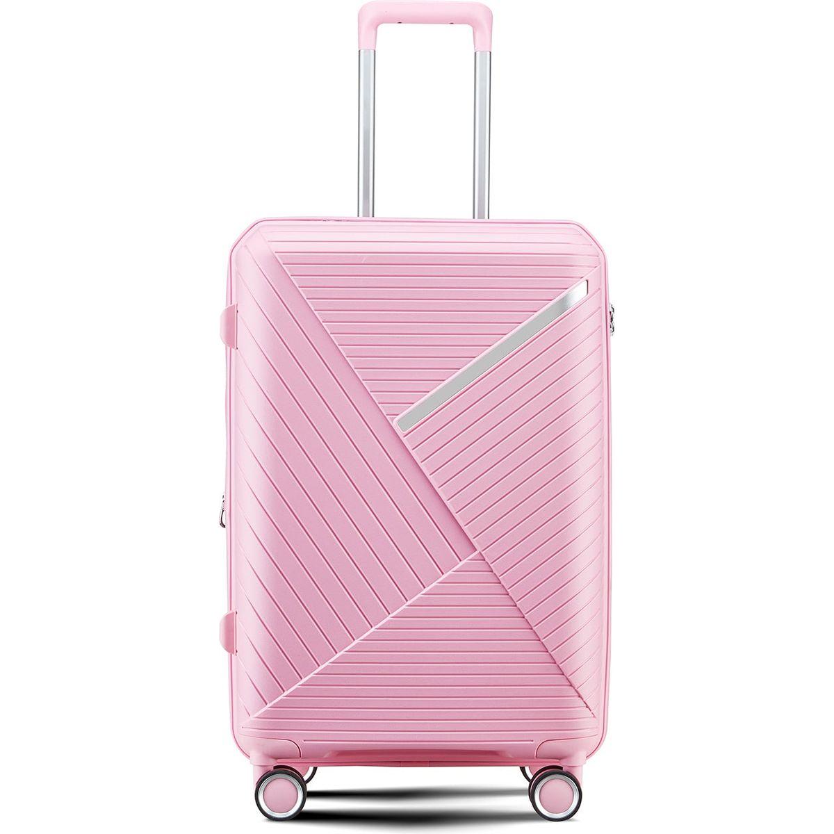 Luggage Sets 4 Piece(14/20/24/28), Expandable Lightweight Suitcase with 4 Double 360 Degrees Mute Spinner Wheels PP Materials Durable TSA Lock Travel Luggage