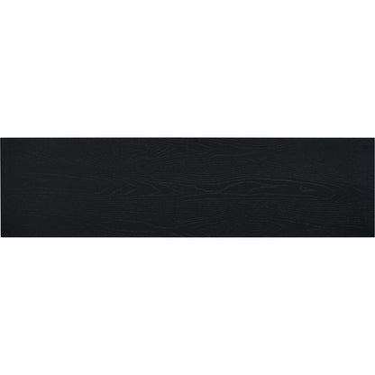 Retro Sideboard door with Circular Groove Design Round Metal Door Handle for Entrance, Dining Room, Living Room (Black)