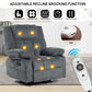 Heat 1and Massage for Elderly Recliner with Cup Holders, Remote Control, Sides Pockets for Living Room,Power Lift Recliner Chair