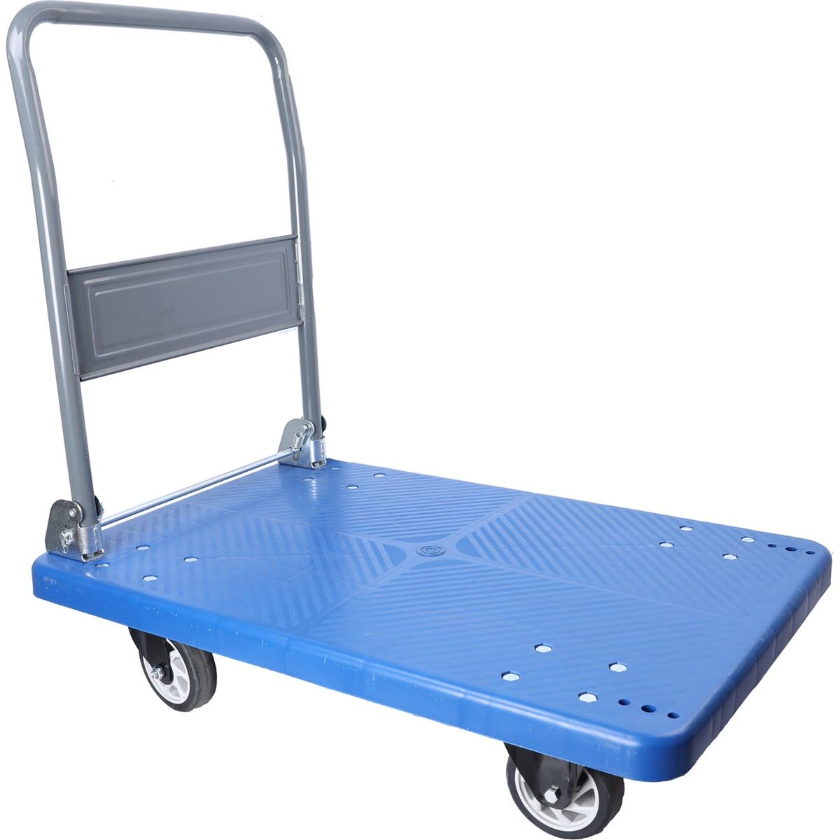 Hand Truck Upgraded Foldable Push Cart Dolly 660 lbs Capacity Moving Platform Hand Truck Heavy Duty Space Saving Collapsible Swivel Push Handle Flat Bed Wagon