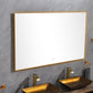 60x 36Inch LED Mirror Bathroom Vanity Mirror with Back Light, Wall Mount Anti-Fog Memory Large Adjustable Vanity Mirror