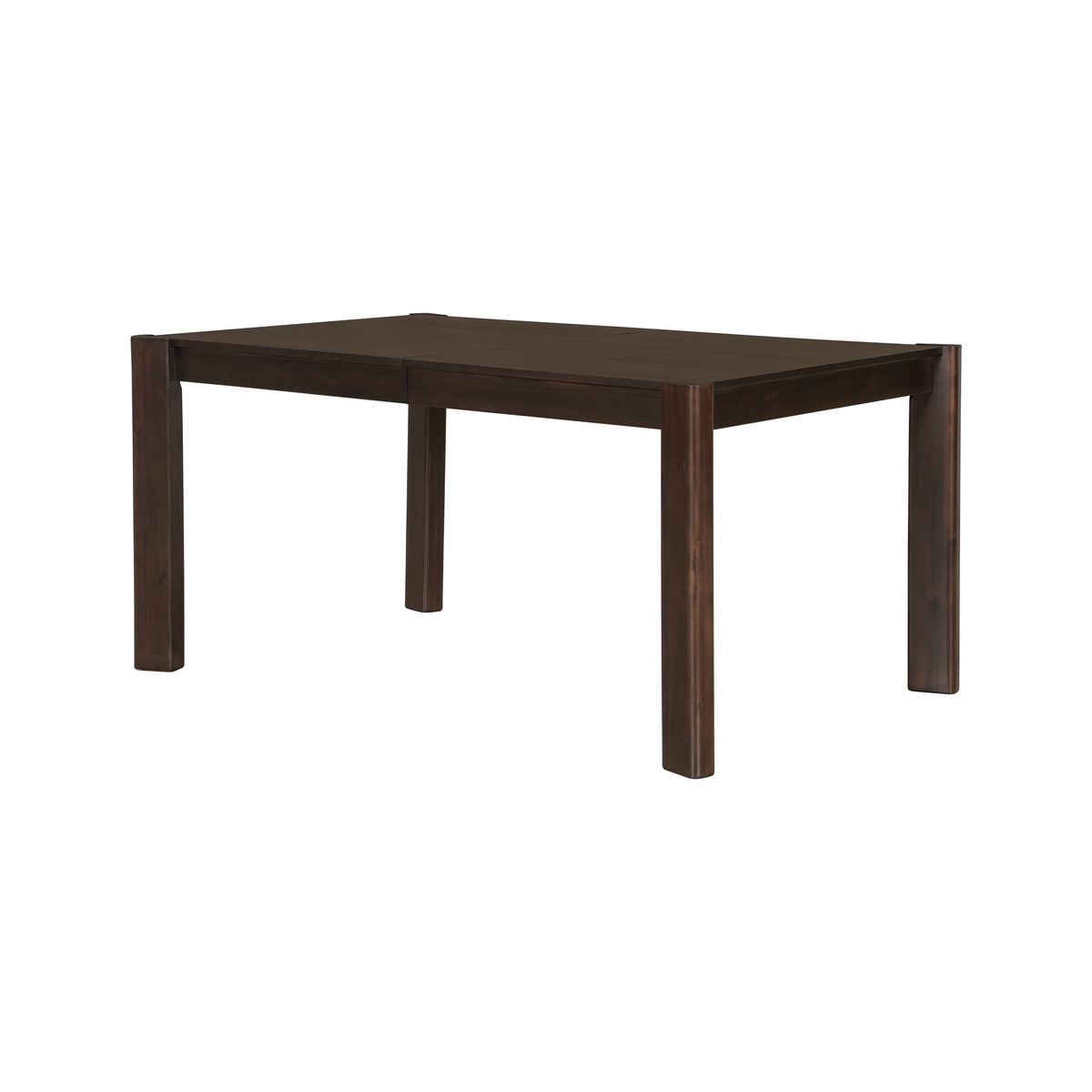 Expandable Farmhouse Modern Solid Wood Dining Table – Space-Saving Design in Walnut(59' to 73')