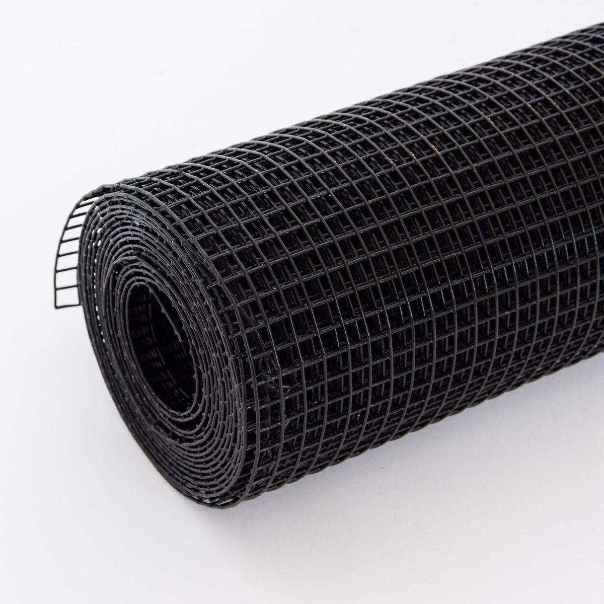 24 inchx50 ft Black Vinyl Coated Hardware Cloth, 21 Gauge 1/4 inch Black PVC Hardware Cloth, Black Welded Wire Fence Supports Poultry-Netting Cage-Home Improvement and Chicken Coop