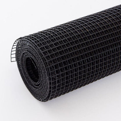 24 inchx50 ft Black Vinyl Coated Hardware Cloth, 21 Gauge 1/4 inch Black PVC Hardware Cloth, Black Welded Wire Fence Supports Poultry-Netting Cage-Home Improvement and Chicken Coop