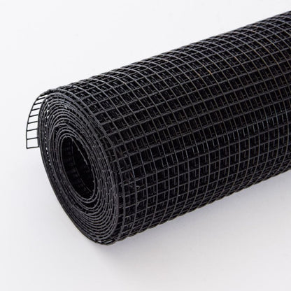 36 inchx50 ft Black Vinyl Coated Hardware Cloth 19 Gauge 1/4 inch Black PVC Hardware Cloth, Black Welded Wire Fence Supports Poultry-Netting Cage-Home Improvement and Chicken Coop - Streamdale Furniture