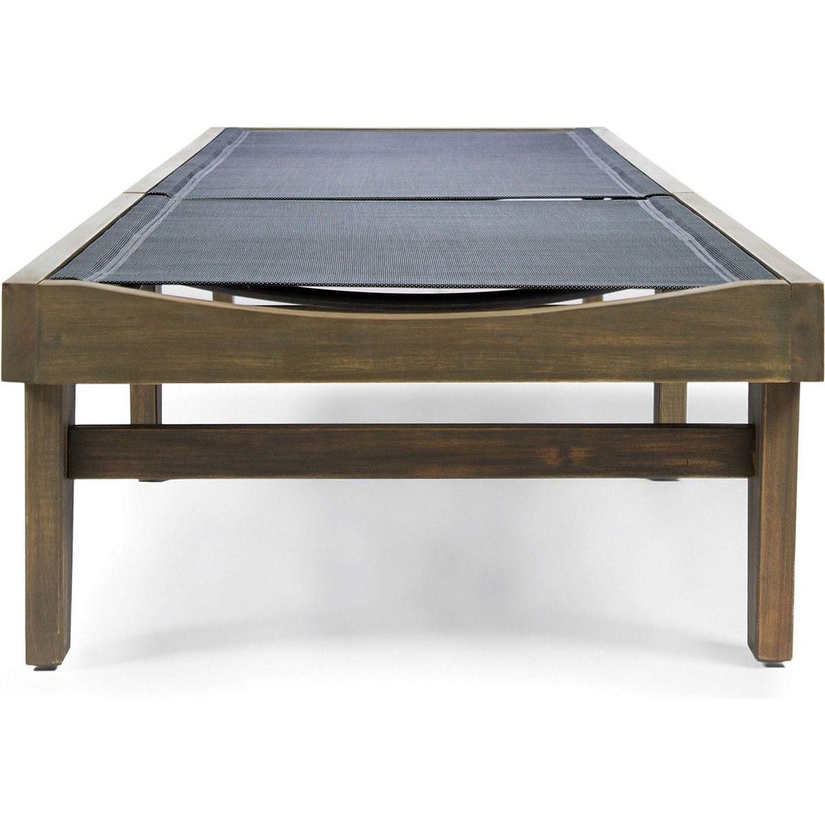 SUMMERLAND CHAISE LOUNGE - DARK GREY MESH