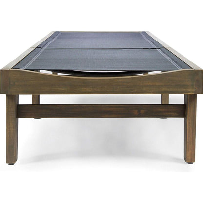 SUMMERLAND CHAISE LOUNGE - DARK GREY MESH