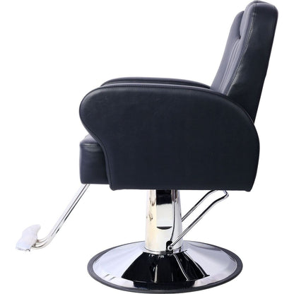 Artist hand Hair Stylist All Purpose Barber Chair for Barbershop Salon Chair,Heavy Duty Hydraulic Barber Chair Spa Furniture Shampoo Reclining Extra Wider Seat Beauty Hair Salon Equipment black