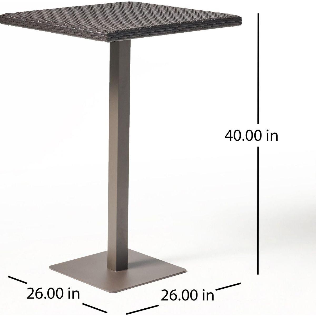Rattan 26" SQUARE BAR TABLE