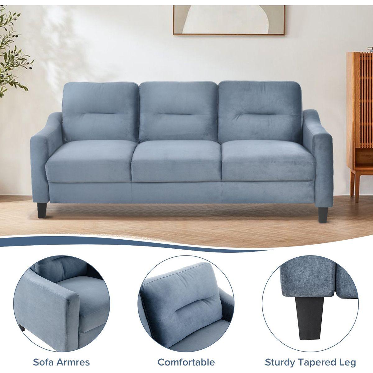 Couch Comfortable Sectional Couches and Sofas for Living Room Bedroom Office Small Space