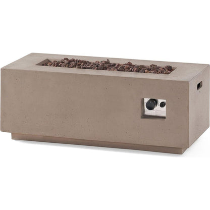 40" RECTANGULAR MGO FIRE PIT - 40 000 BTU