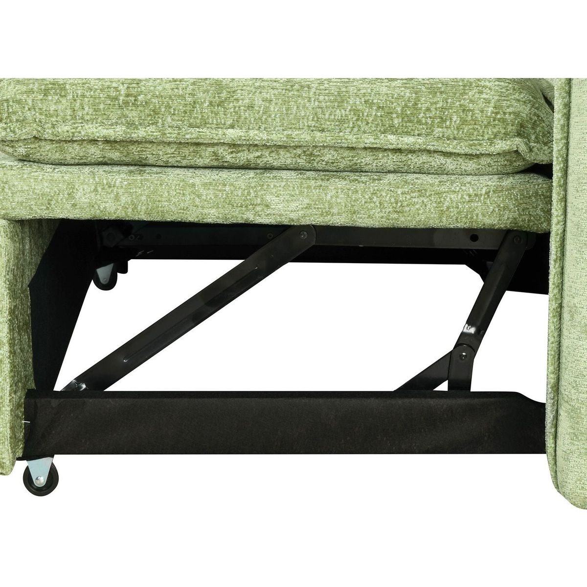 82.67"Convertible Sofa Bed Sectional Sofa Sleeper L-shaped Sofa with a Storage Ottoman,Two Pillows, Two Power Sockets and Two USB Ports for Living Room, Green