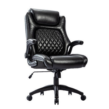 Big & Tall 400lb Ergonomic Leather Office Chair Executive Desk Chair