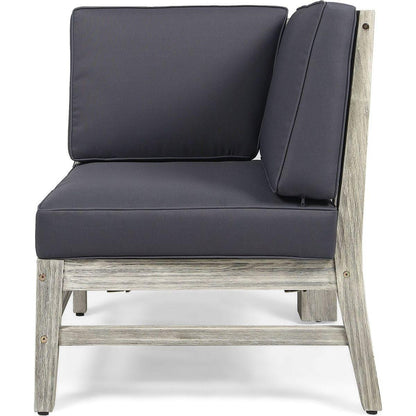 PERLA CORNER CHAIR, GREY