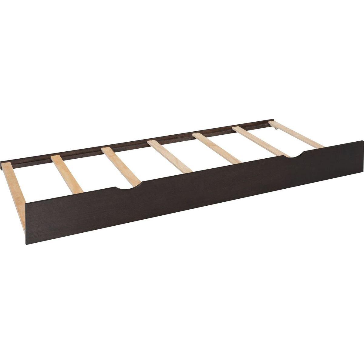 Queen Size Wooden Bed With All-in-One Cabinet, Shelf and Sockets, Espresso