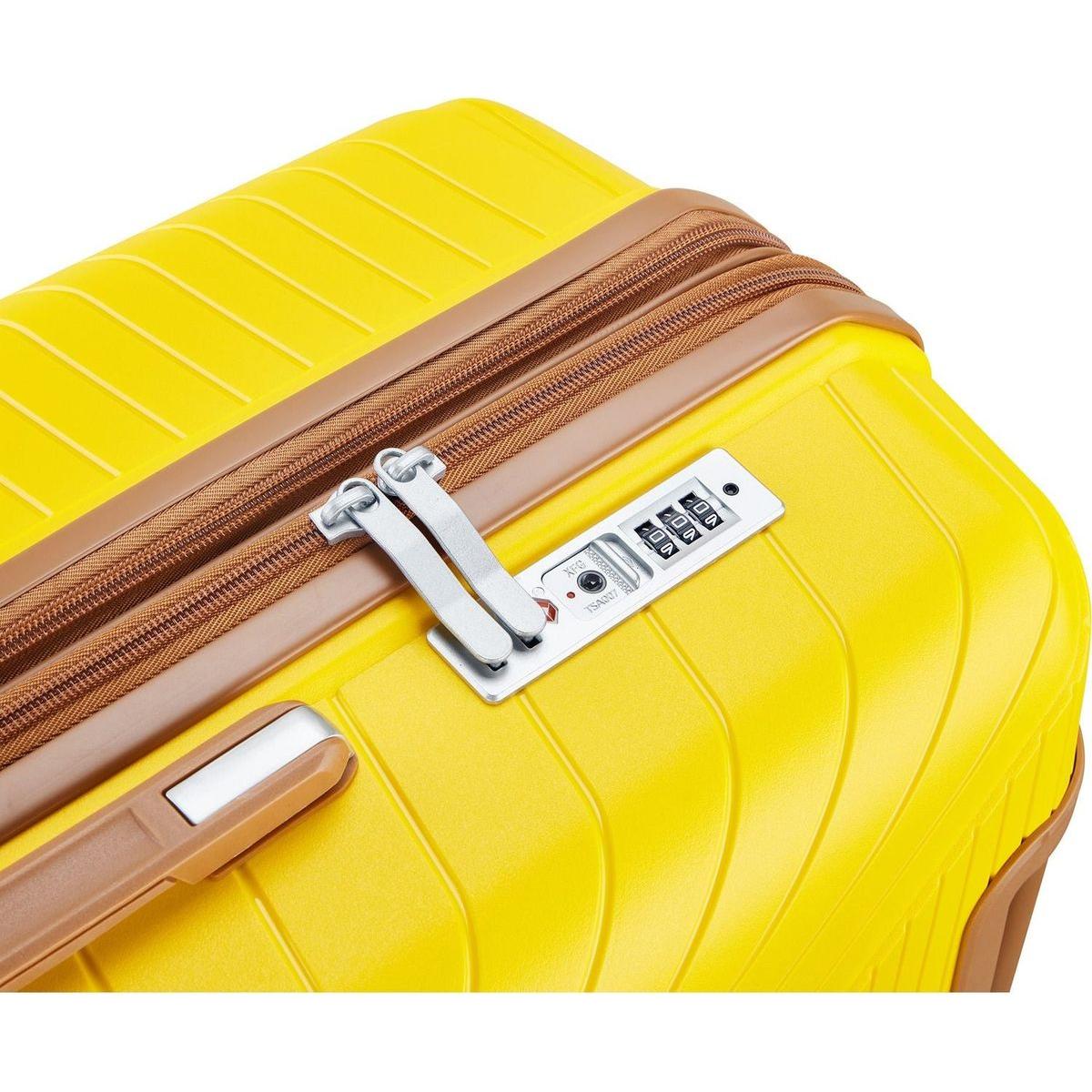 Luggage Sets 4 Piece(14/20/24/28), Expandable Lightweight Suitcase with 4 Double 360 Degrees Mute Spinner Wheels PP Materials Durable TSA Lock Travel Luggage