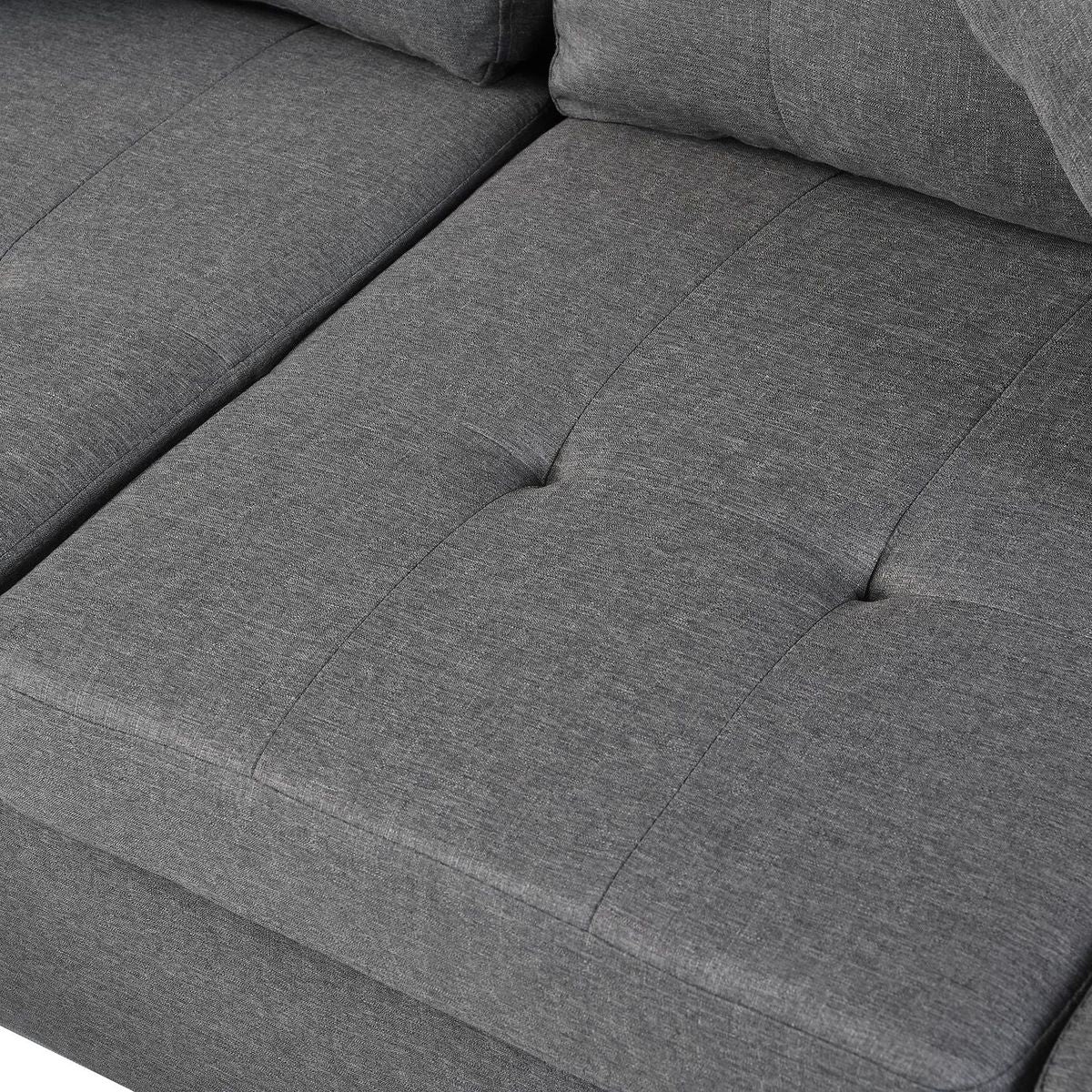 Sectional Sofa Set for Living Room with L Shape Chaise Lounge, cup holder and Left or Right Hand Chaise Modern 4 Seat