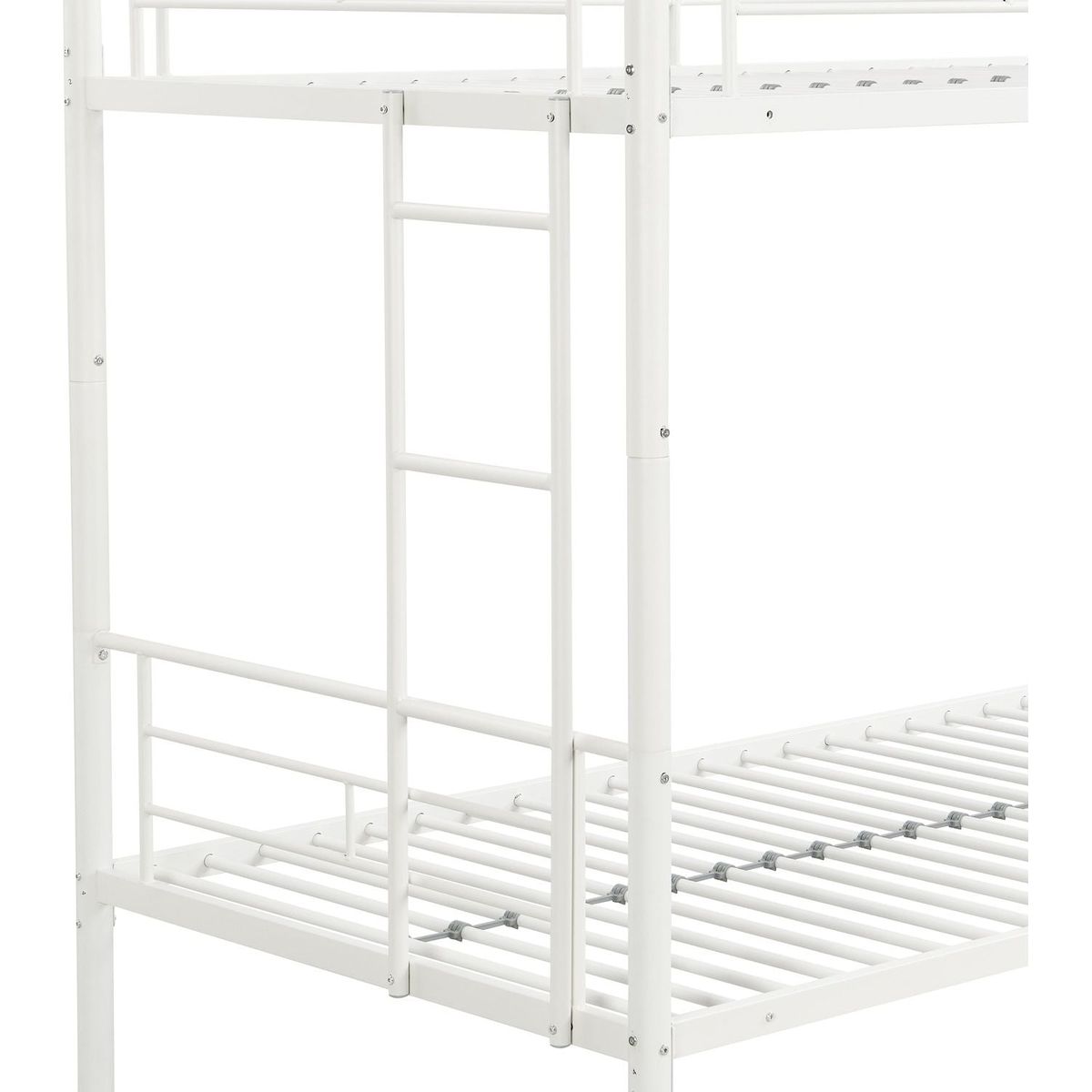 METAL BUNK BED WHITE