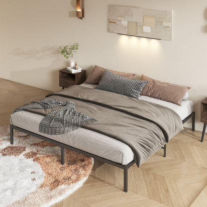 Metal Platform Bed frame, Sturdy Metal Frame, No Box Spring Needed(King)