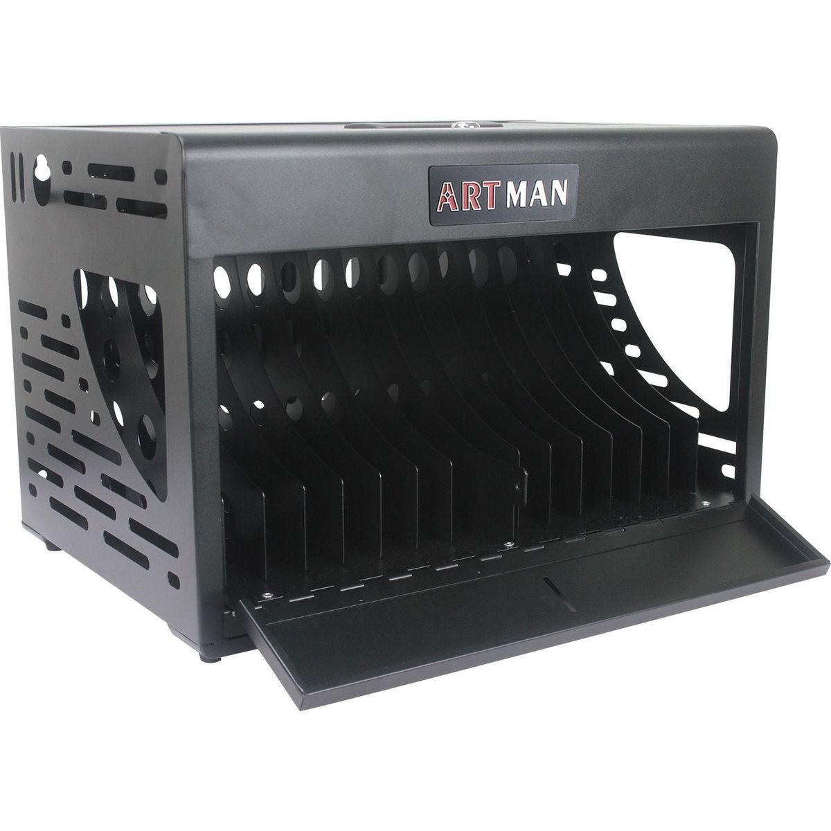 16 Bay Charging Cabinet for Laptop,Chromebook, Locking Charging Station-BLACK