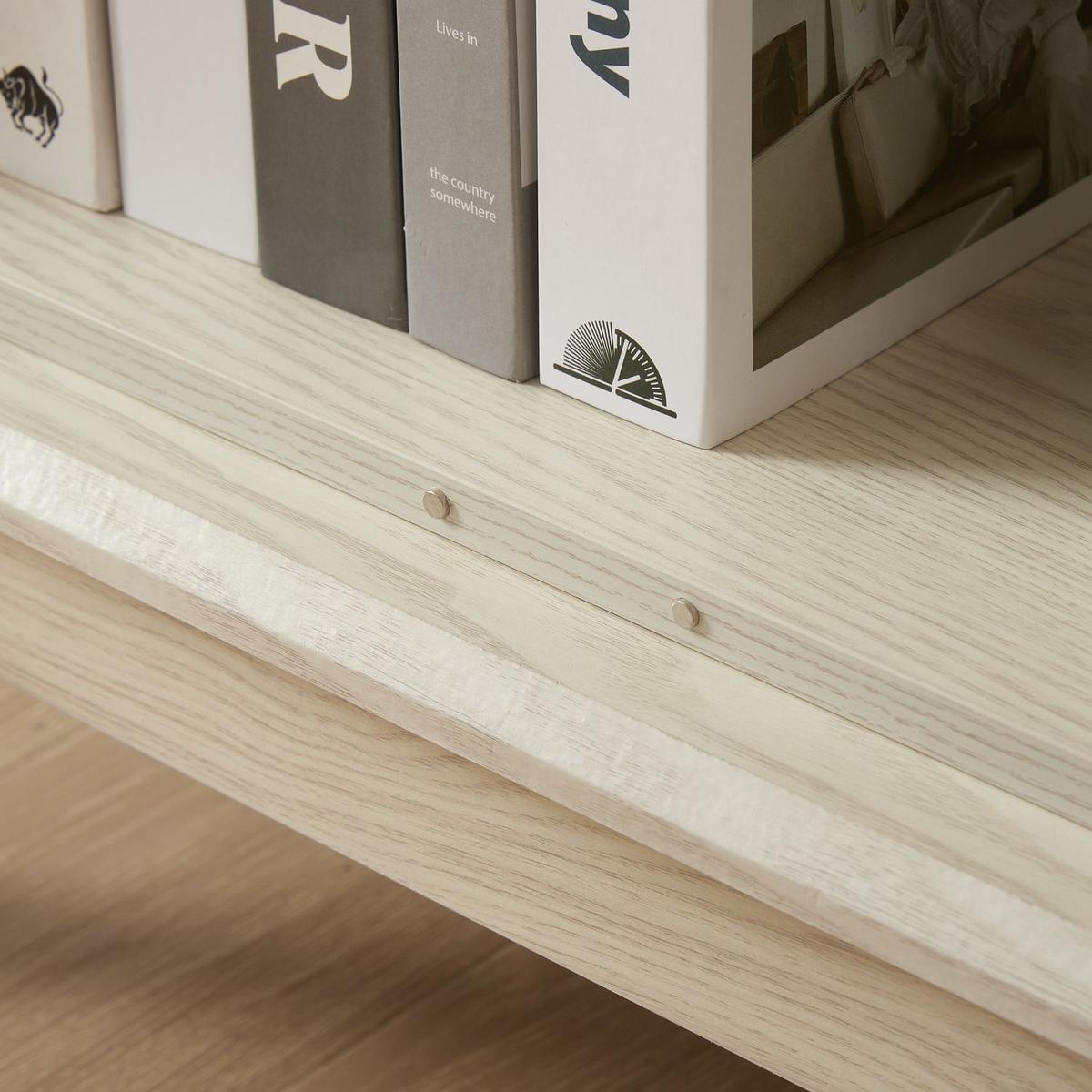 2 Doors Curio Cabinet with Tempered Glass Doors, Curio Cabinets with Mirrored Back Panel and Adjustable Shelves, Lighted Display Cabinet for Home, Office Light Bulb Included White