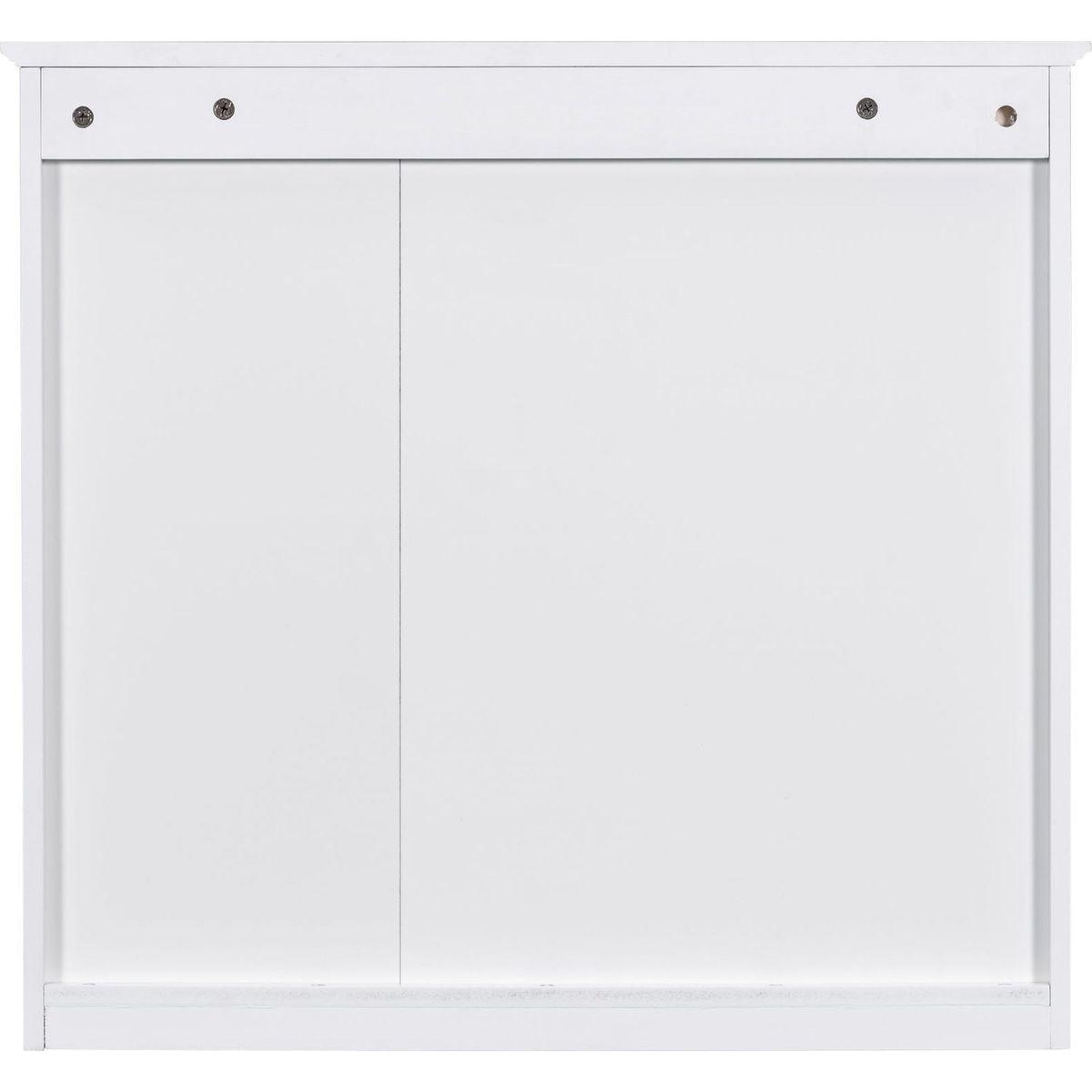 30" x 28" Medicine Cabinet, Wall Mounted Bathroom Storage Cabinet, Modern Bathroom Wall Cabinet with Mirror,Medicine Cabinet, Mirror Cabinet with 3 Open Shelves (Not Include Bathroom Vanity)