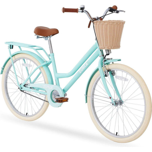 Steel Frame,Multiple Colors, for 10+Years Old Girls Bike,24 inch wheel