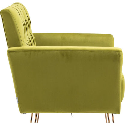 Accent Chair, leisure single sofa with Rose Golden feet