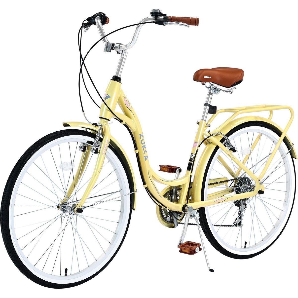 7 Speed, Steel Frame, Multiple Colors 24 Inch Ladies Bicycle