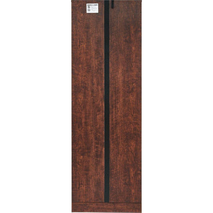 Tall Storage Cabinet with 8 Doors and 4 Shelves, Wall Storage Cabinet for Living Room, Kitchen, Office, Bedroom, Bathroom, Walnut