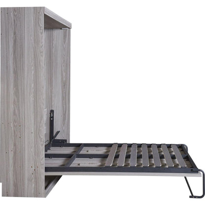 Full Size Murphy Bed, can be Folded into a Cabinet, Gray