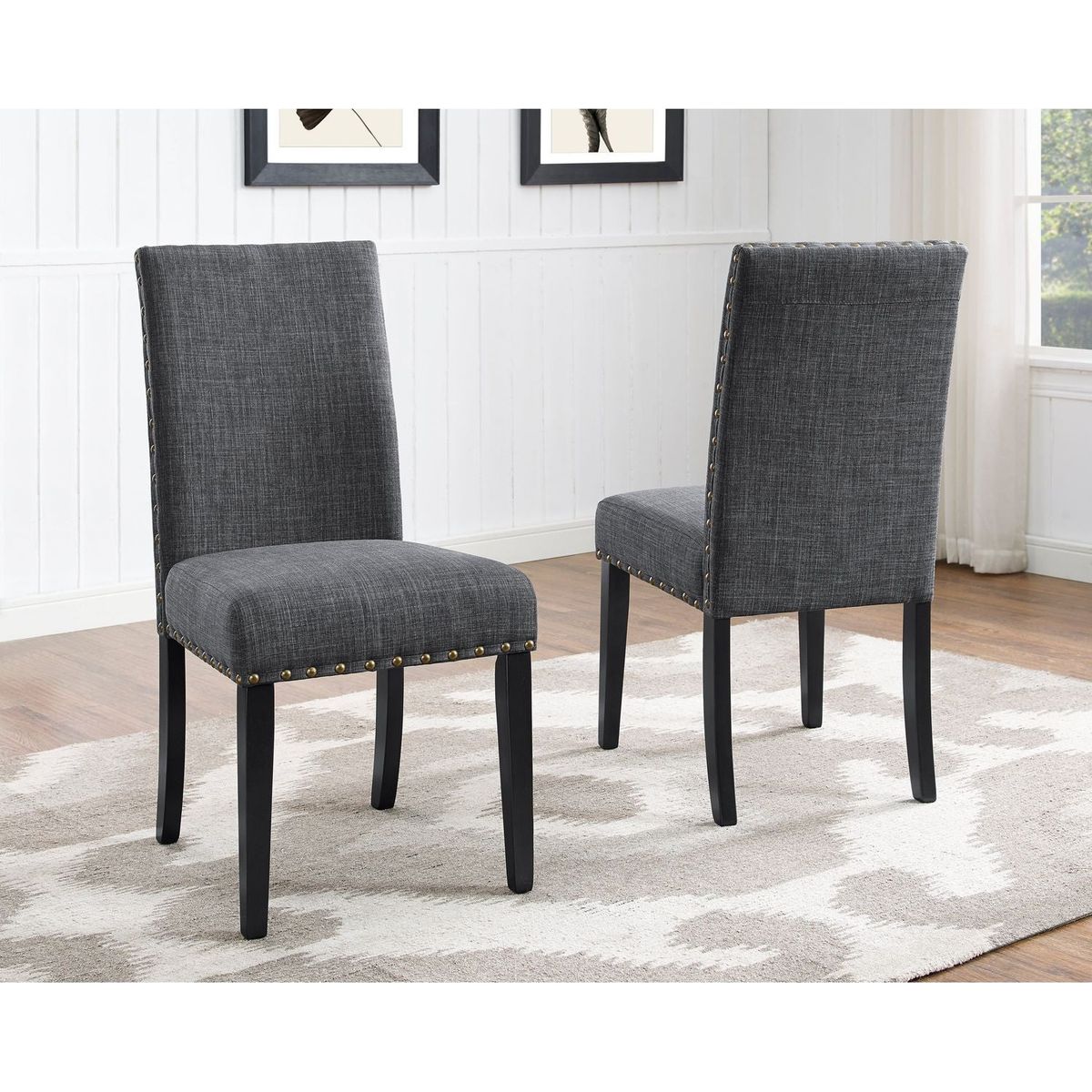 Amisos 5-Piece Dining Set, Hairpin Dining Table with 4 Chairs, 3 Color Options