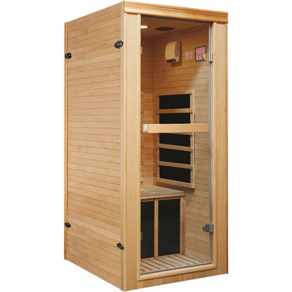 Single person far-infrared sauna room