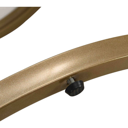 19.68 Inch Modern Nightstand with Drawer, Marble Round End Table with storage, Side Table for Living Room&Bedroom