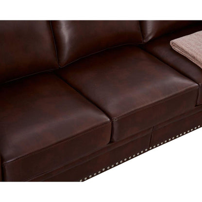 Living Room Sofa with Storage Sofa 2+3 Sectional Burgundy Faux Leather