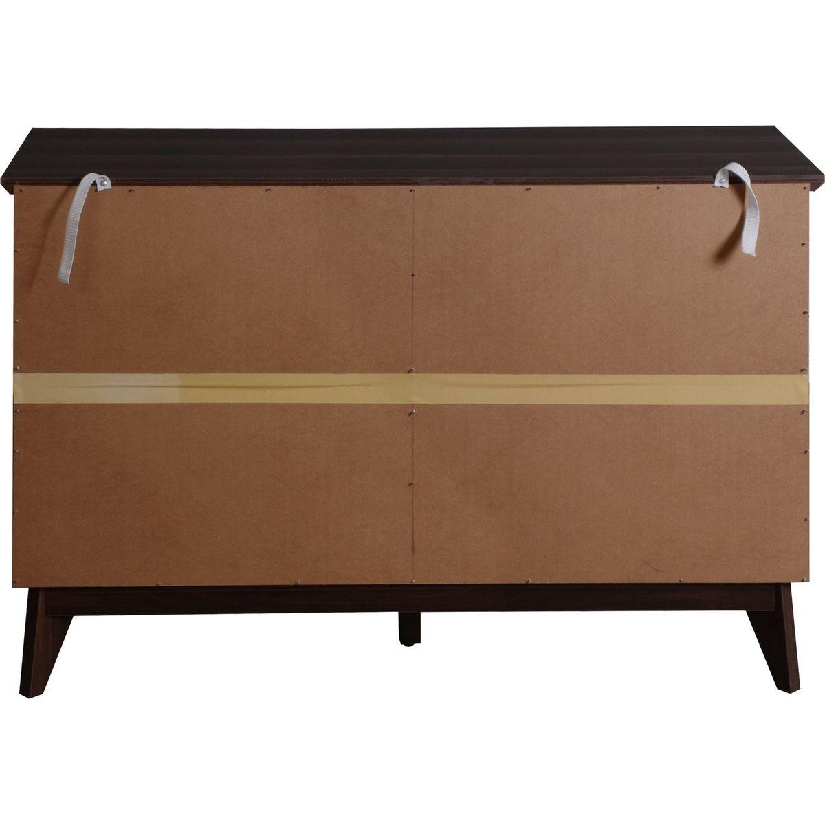 6-Drawer Double Dresser with Wide Drawers,White Dresser for Bedroom, Wood Storage Chest of Drawers for Living Room Hallway Entryway, 47.2" W x 15.74" D x 30 .7"H