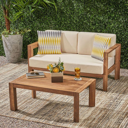 GENSER LOVESEAT & COFFEE TABLE