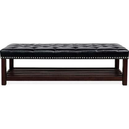 Wooden Base Upholstered Bench for Bedroom for Entryway