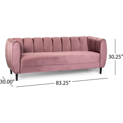 Miranda Velvet 3-Seater Sofa