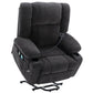 Power Lift Recliner Chair Electric Recliner for Elderly Recliner Chair with Massage and Heating Functions, Remote, Phone Holder Side Pockets and Cup Holders for Living Room, Black