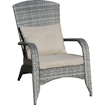Patio Chair with Cushions(Grey Cushion)