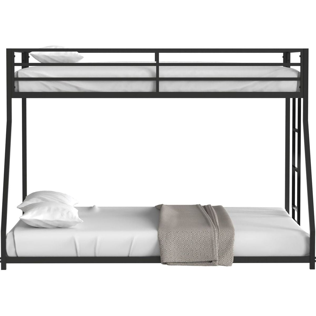 Same as original B083124171 Adam Sturdy Twin over Full Metal Bunk Black for Kids and Adult, Low Profile and Easy Climbing with Stable Ladder