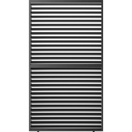 Louver Grille 1/3 13ft Aluminum Frame & Louvers